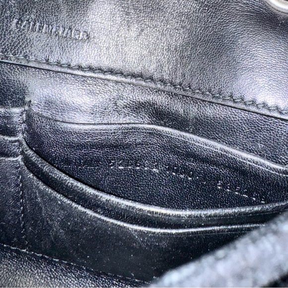 Balenciaga BB Chain Round Shoulder Quilted Velvet Bag - Picture 11 of 14